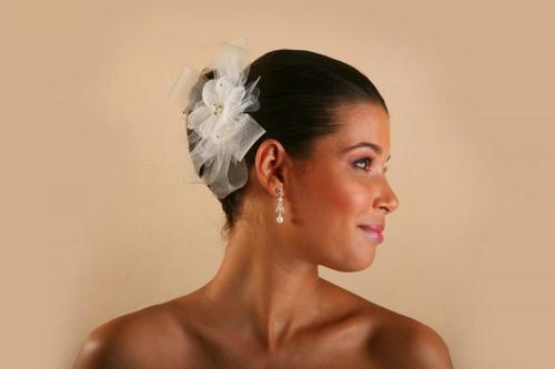 Headbands à fleurs et rubans pour la mariée 