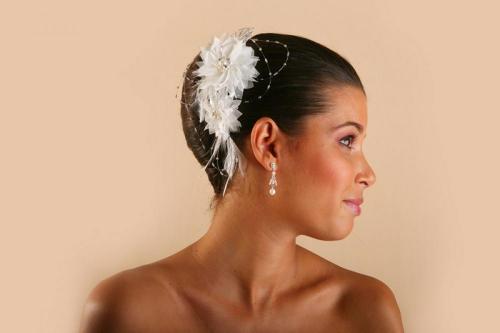 Headbands à fleurs et perles 2 pour la mariée